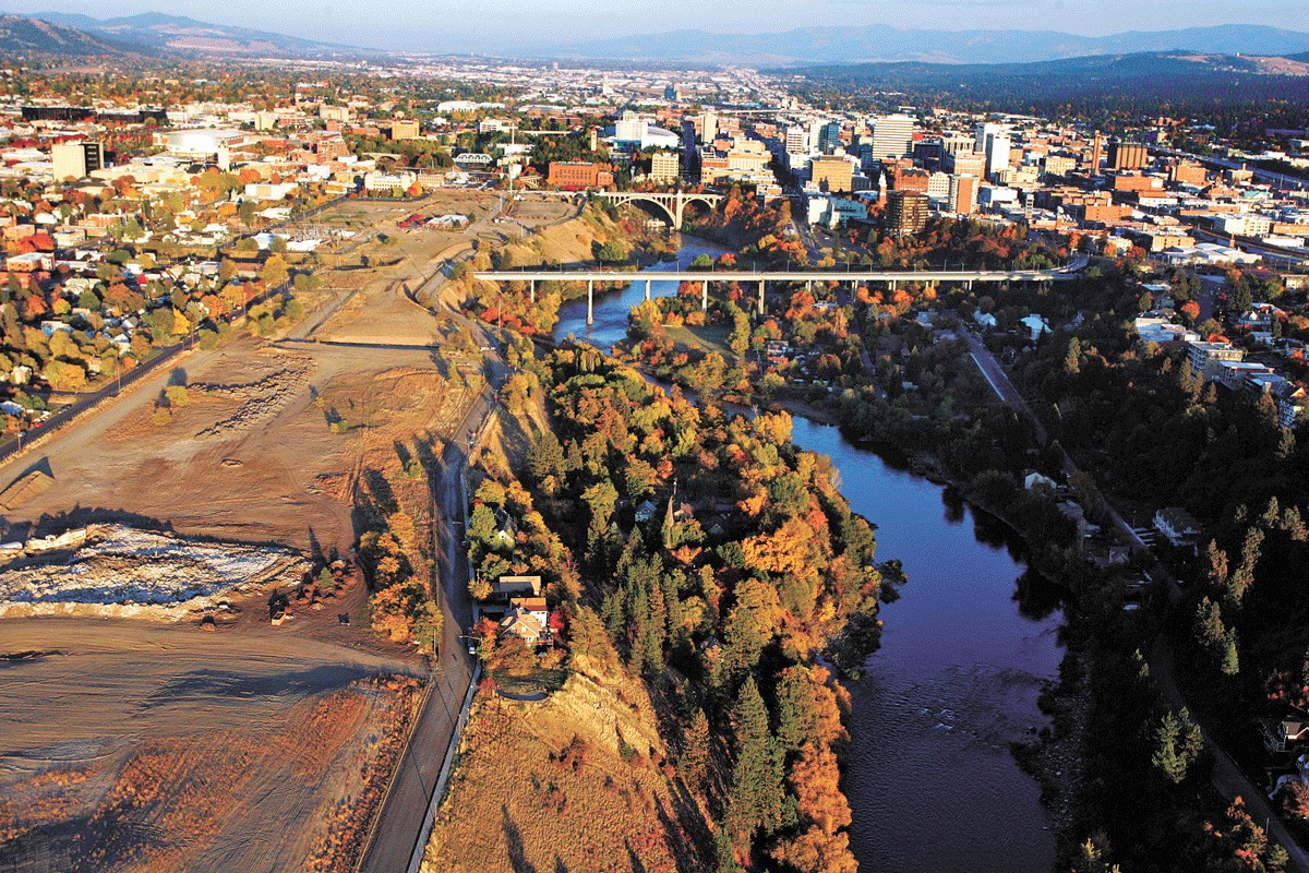 A snapshot of the future Kendall Yards site in 2009, capturing a view of undeveloped land, likely before construction or significant development, showcasing the early stages of the area's transformation.