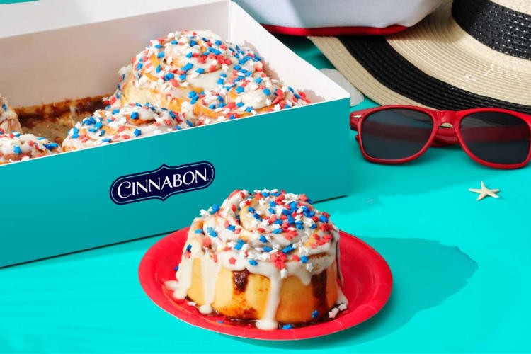 Cinnamon bun from Cinnabon.