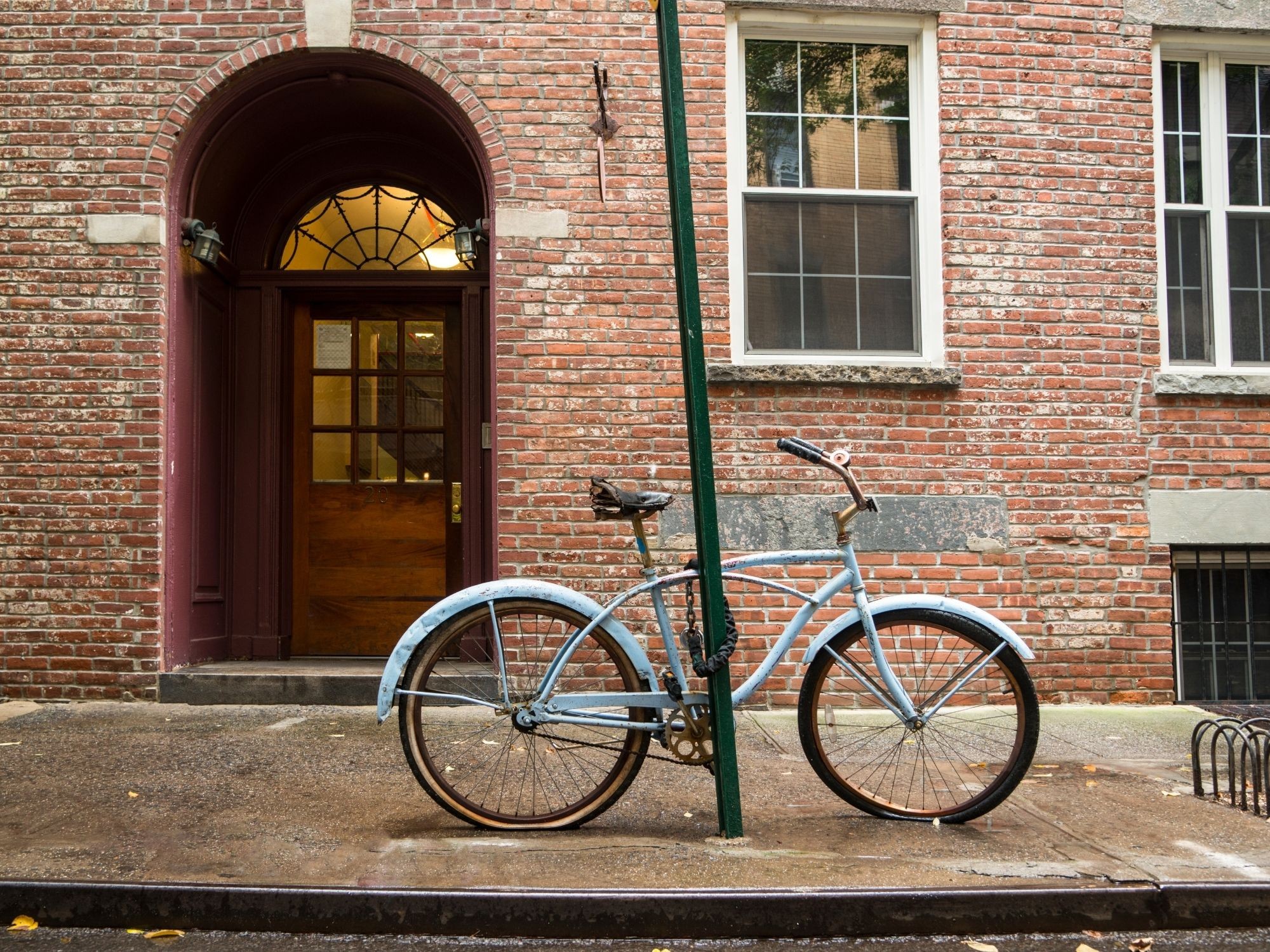 A charming street corner in Greenwich Village, showcasing the neighborhood's historic architecture and vibrant atmosphere.