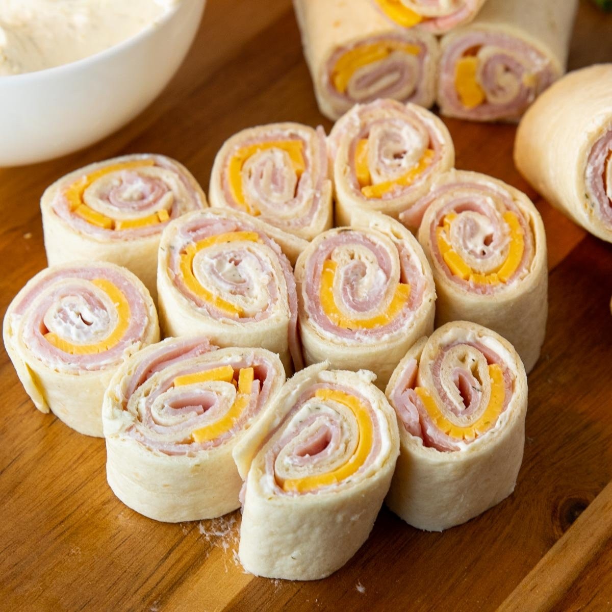 Variety of Pinwheel Food