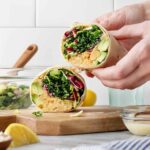Healthy lunch wraps