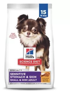 Bag of Hill's Science Diet Sensitive Stomach and Skin dry food