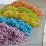Dye Coconut with Food Coloring