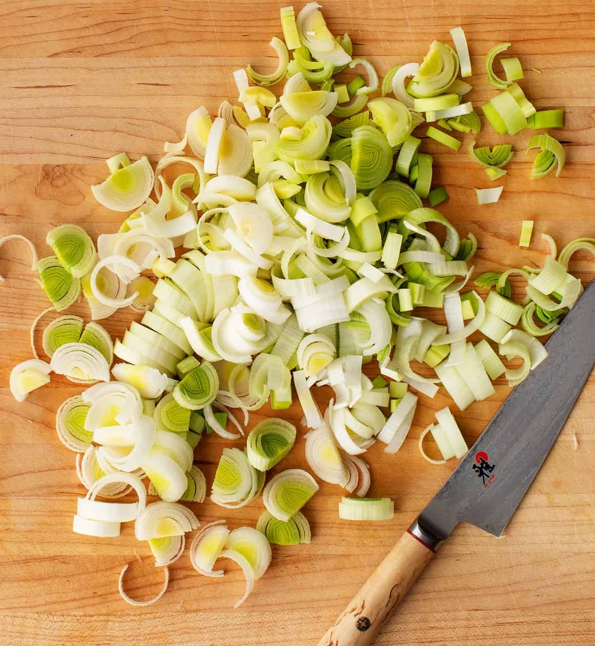 Chopped leeks