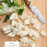 Preparing Cauliflower for Ricing