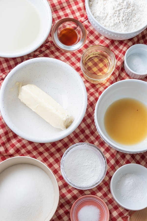Vegan angel food cake ingredients.
