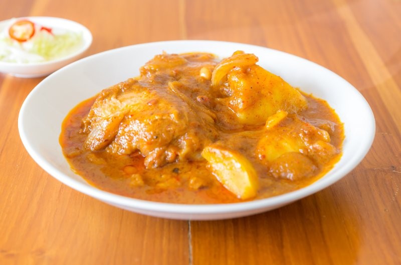 Massaman Curry with potatoes and peanuts
