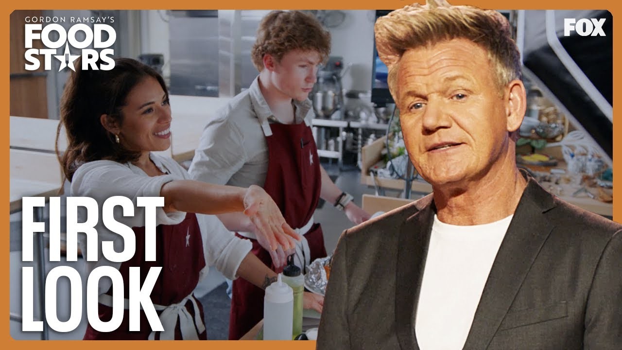 Contestants on Gordon Ramsay's Food Stars preparing dishes