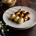 Mitarashi Dango Skewers with Sweet Soy Glaze