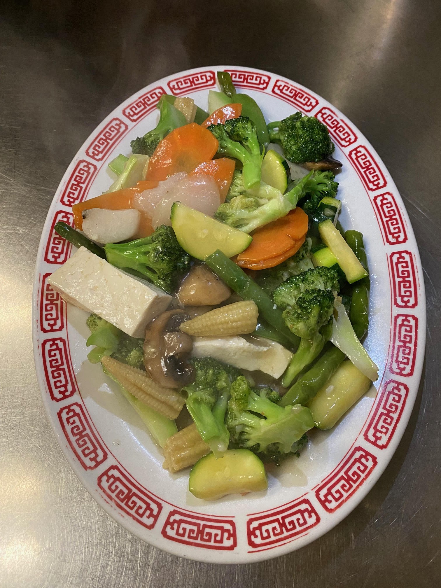 Assorted Vegetables in a Chinese Wok