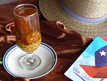 Mote con Huesillos in a glass