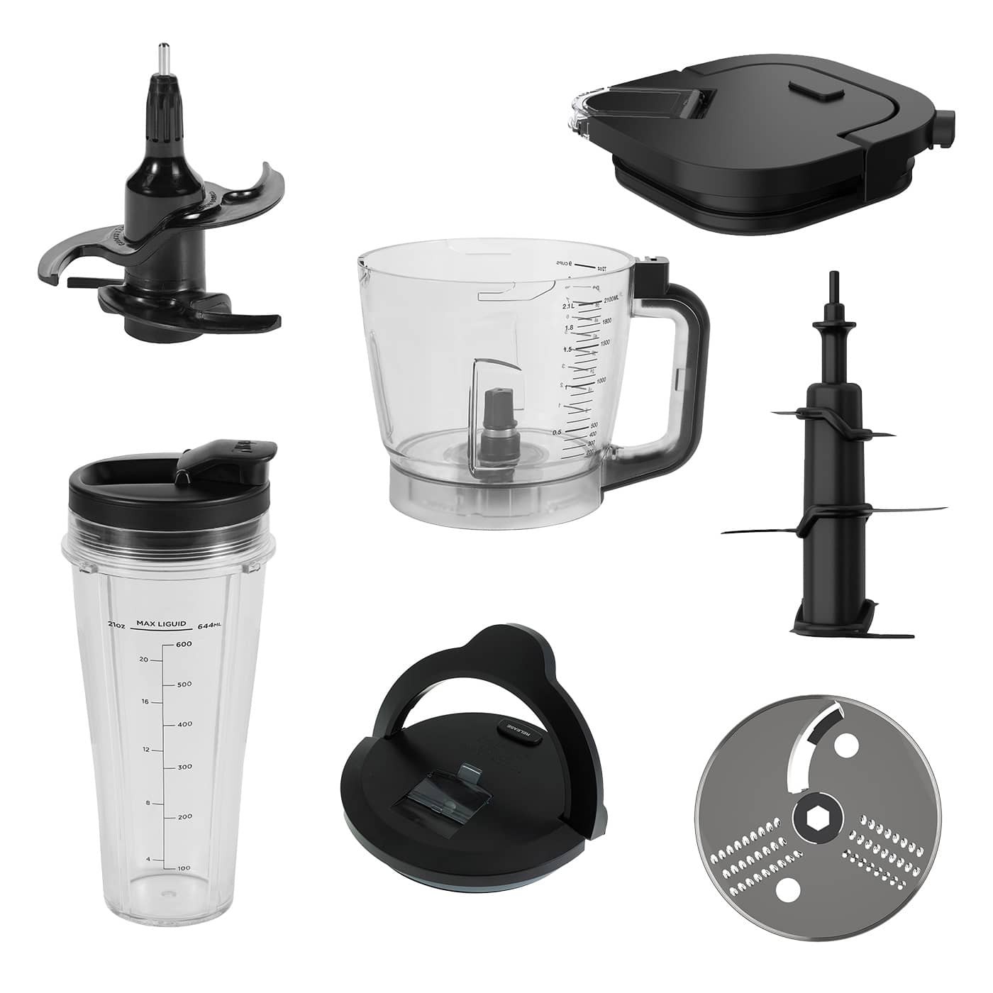 Ninja Professional Food Processor blades offering efficient slicing and shredding