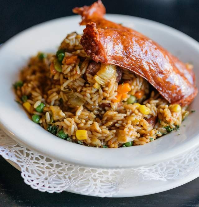 Creole Jambalaya, a cherished New Orleans delicacy, celebrates the city's love affair with its traditional foods