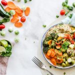 Colorful vegetables for a healthy plate