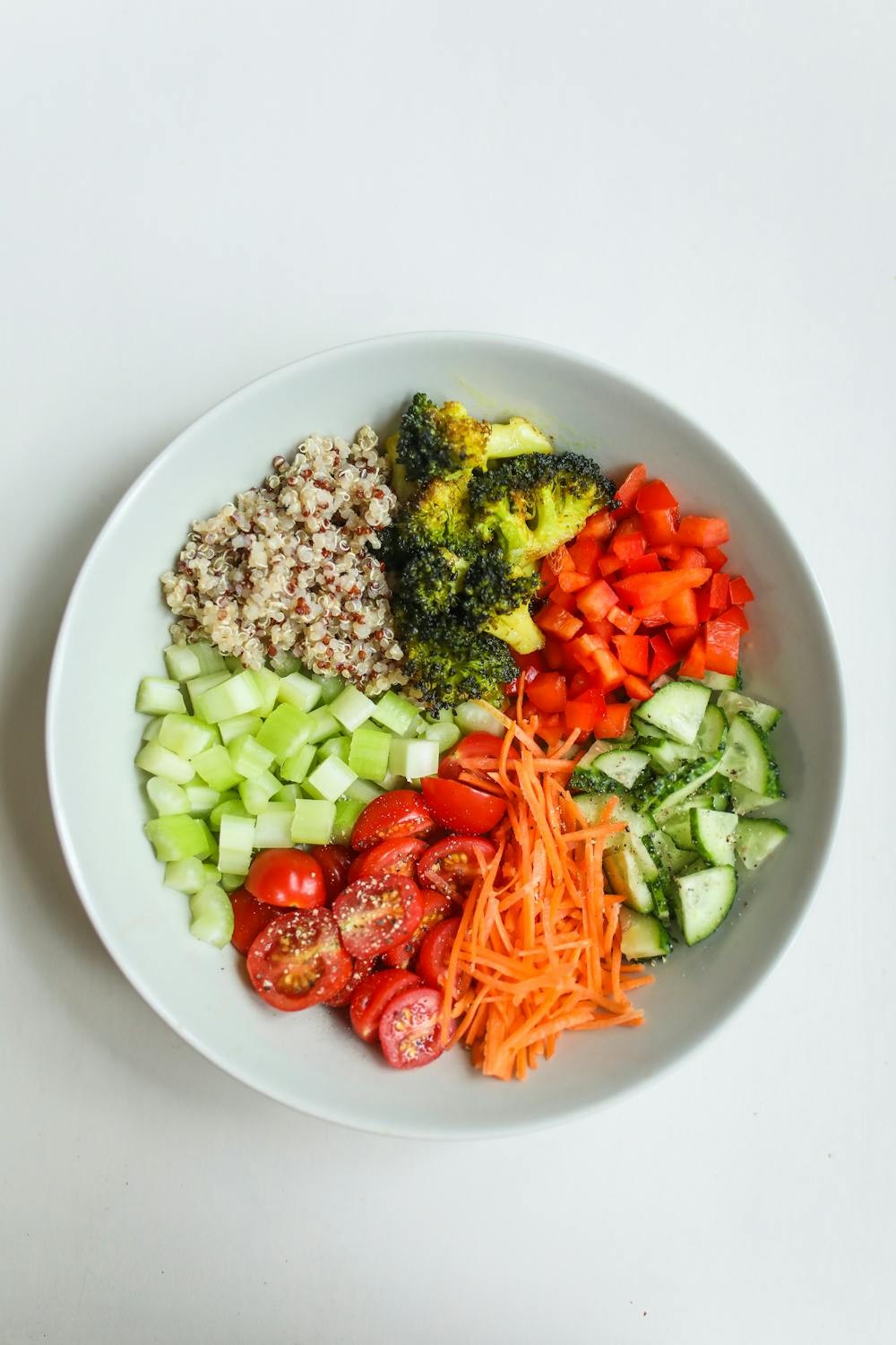 Assortment of fresh fruits and vegetables
