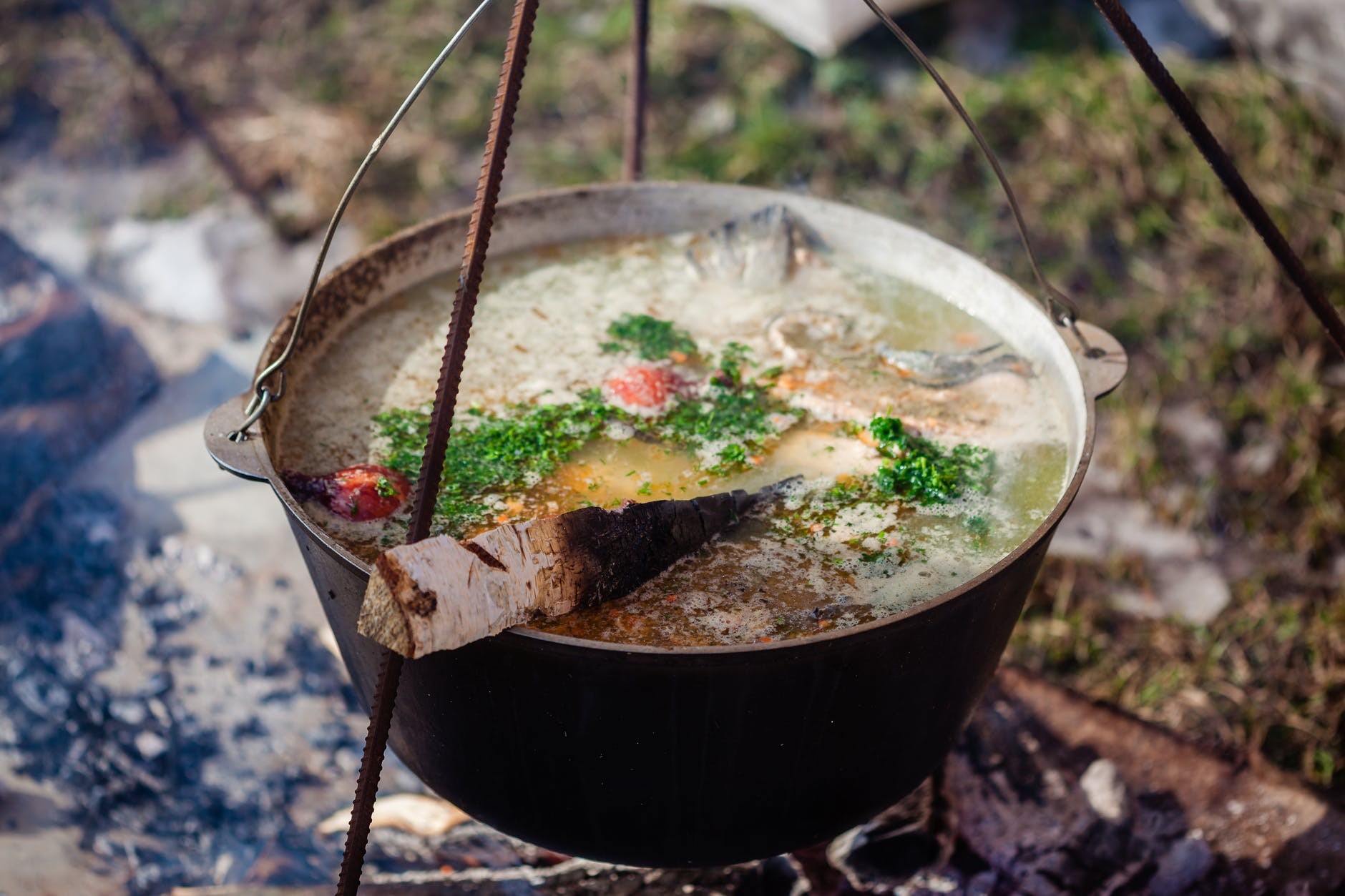 bowl of delicious soup with noodles and vegetables