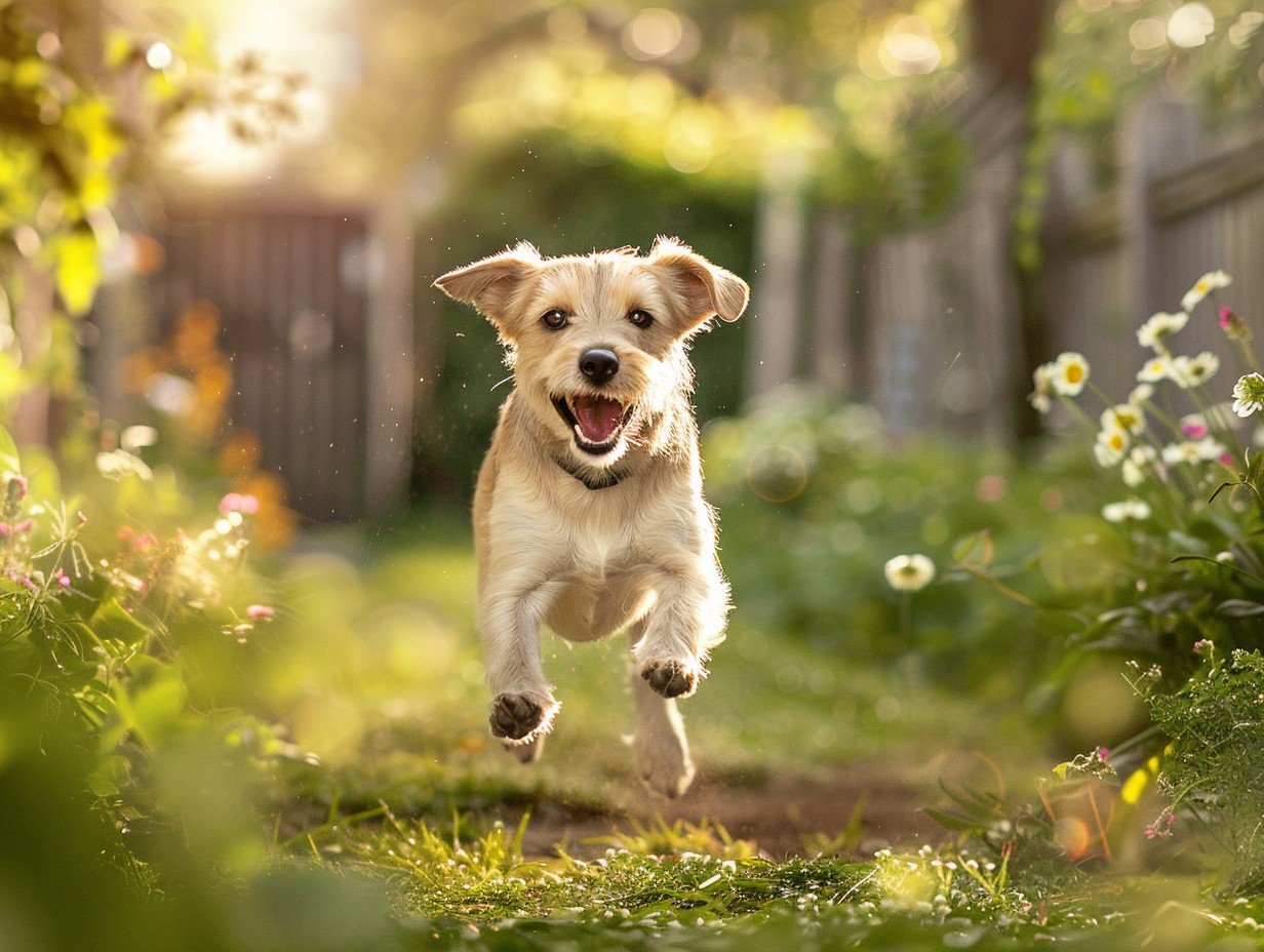 dog looking curiously