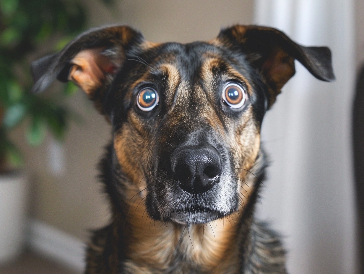 anxious dog