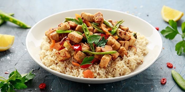 Close-up of Quorn mince