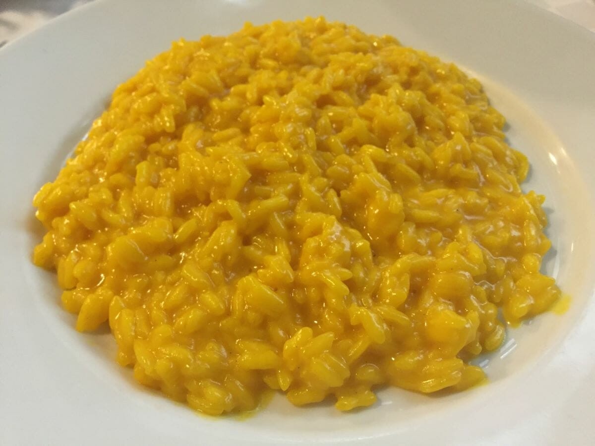 A Bowl of Yellow Rice Risotto