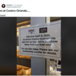 Costco members enjoying food court
