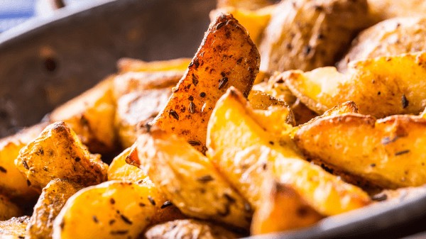 Crispy roasted potatoes, a hearty addition to your tamale feast