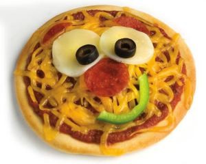Smiley face pizza