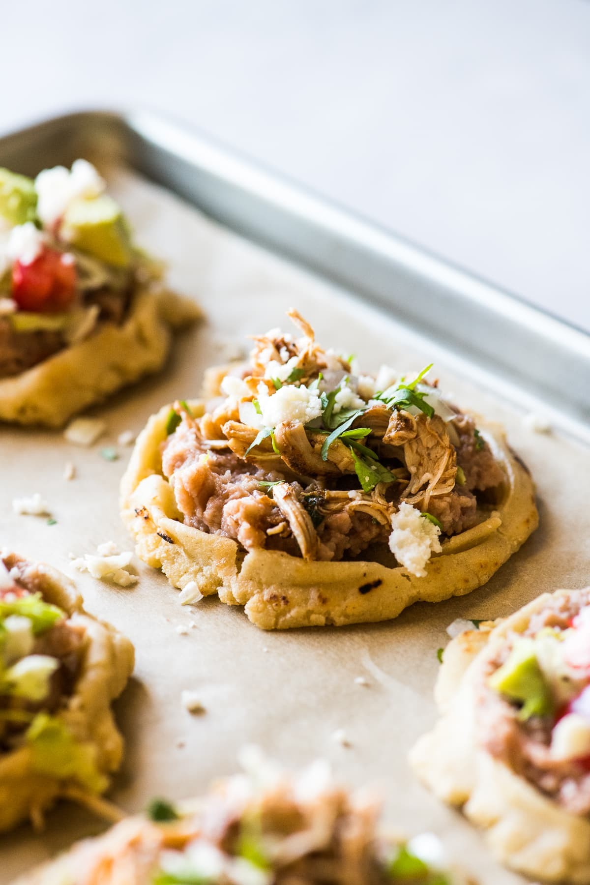 Authentic Mexican Sopes prepared with love.