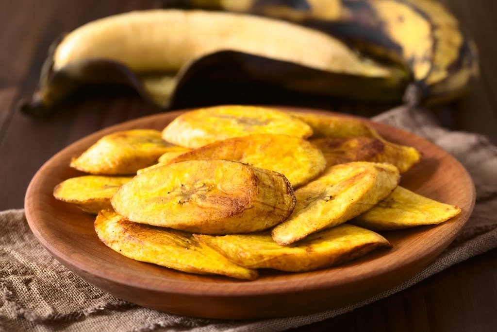Platanos Fritos on a plate