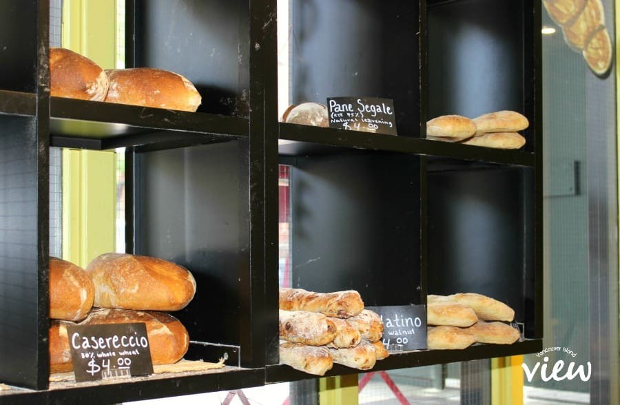 Freshly baked bread from La Tana Italian Bakery, showcasing the artisanal quality of local bakeries on A Taste of Victoria Food Tours