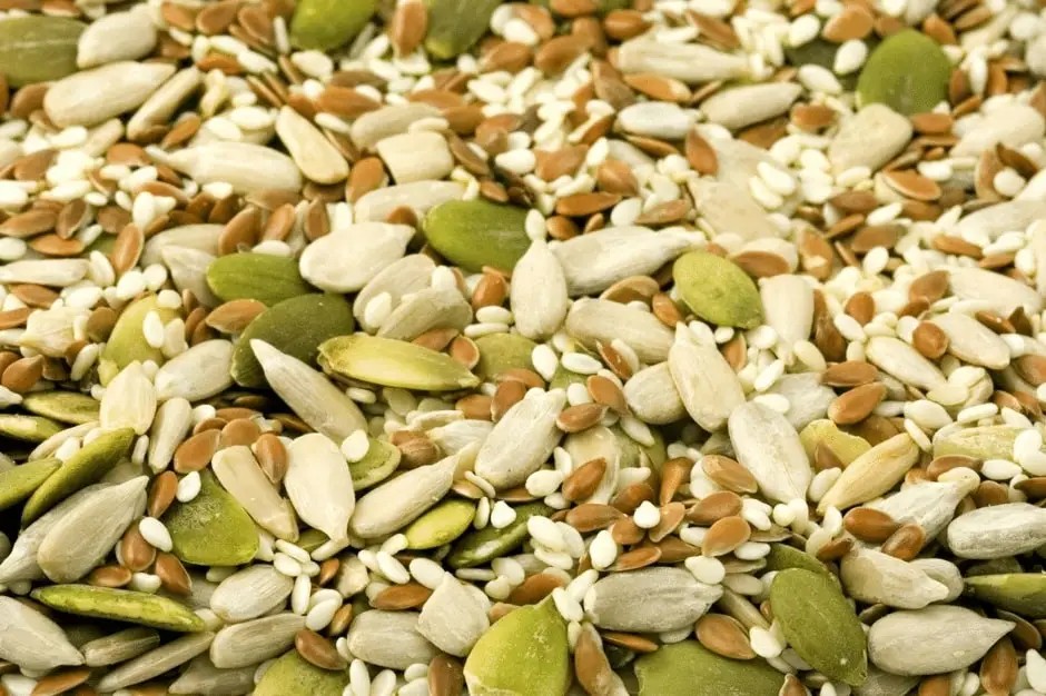 Nutritious seeds providing Omega-3s and vitamins essential for maintaining healthy eyes