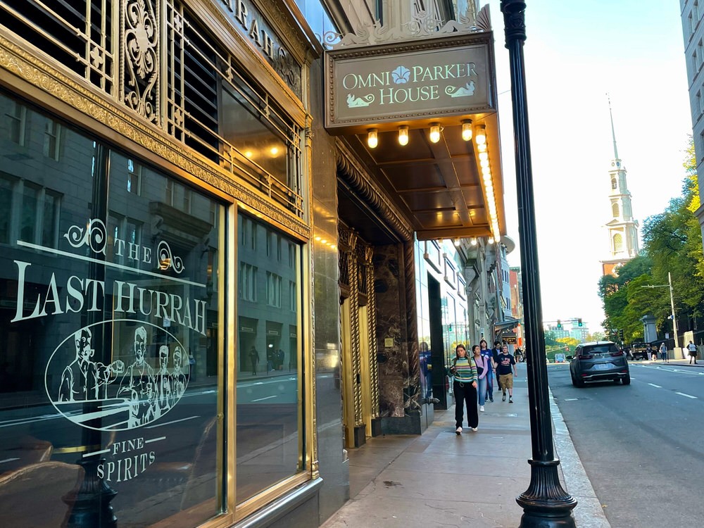 Outside of The Last Hurrah Bar in Boston