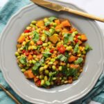 Three Sisters Succotash: A harmonious blend of corn, beans, and squash, showcasing the ingenuity of Native American agriculture and culinary traditions.