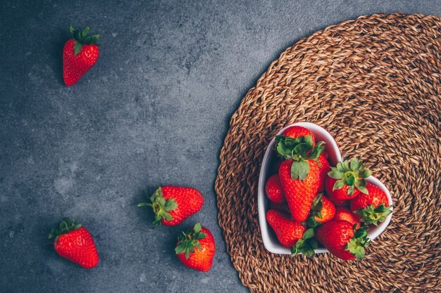 Assortment of colorful fresh fruits and vegetables