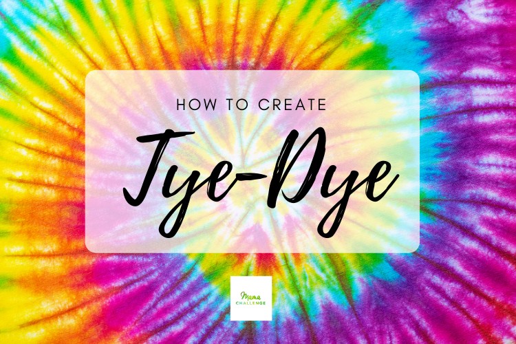 Supplies for tie-dye with food coloring, including shirts, food coloring, vinegar, and rubber bands