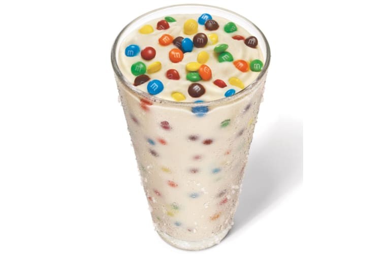 A Vanilla Blast with M&Ms from Sonic.