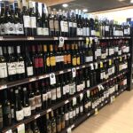 Assortment of wines at Henry's Foods wine cellar